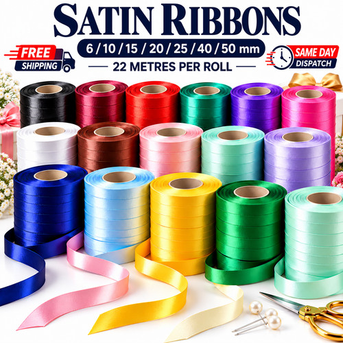 Meter double sided satin - sided,