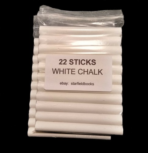 Sticks dustless white chalk - sticks,