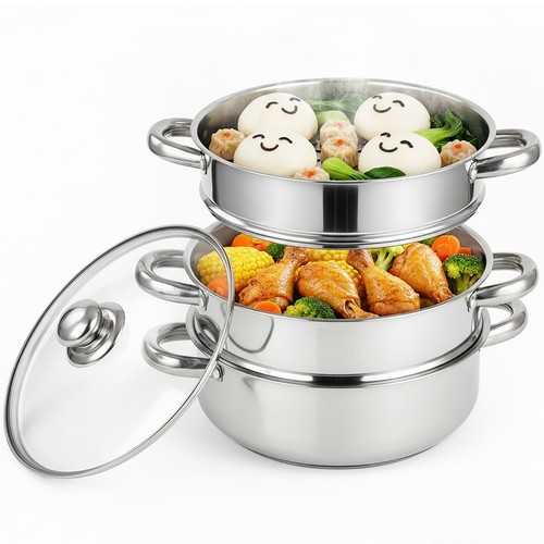 22cm 4pc steamer cooker pot - 4pc,