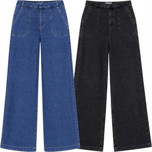 Ladies wide leg jeans - m&s,