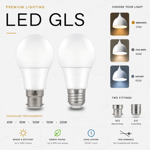 Screw bayonet led light - screw,