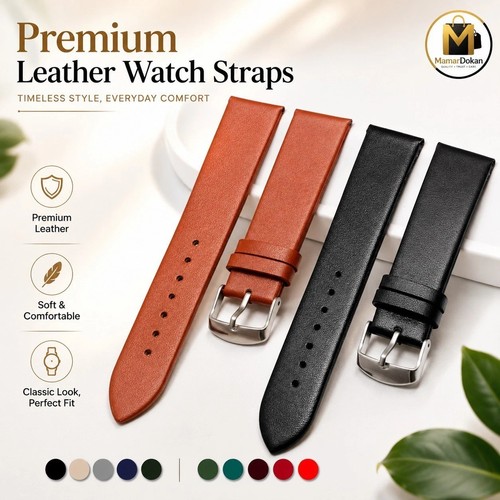Genuine leather ladies watch - ladies,