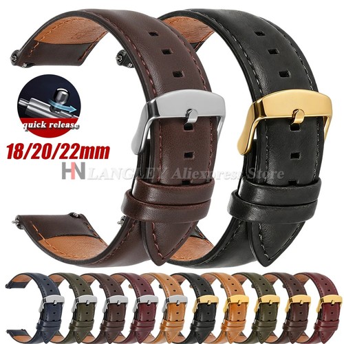 18mm 20mm 22mm - , leather