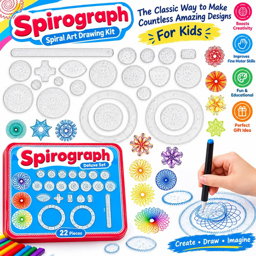 Spirograph design set 22pcs - spirograph,