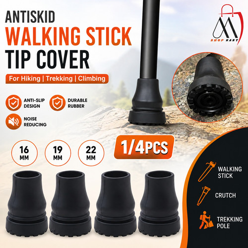 Rubber walking stick ferrules - stick,