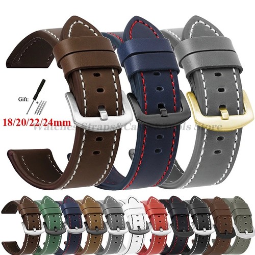 Genuine leather watch strap - leather,